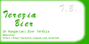 terezia bier business card